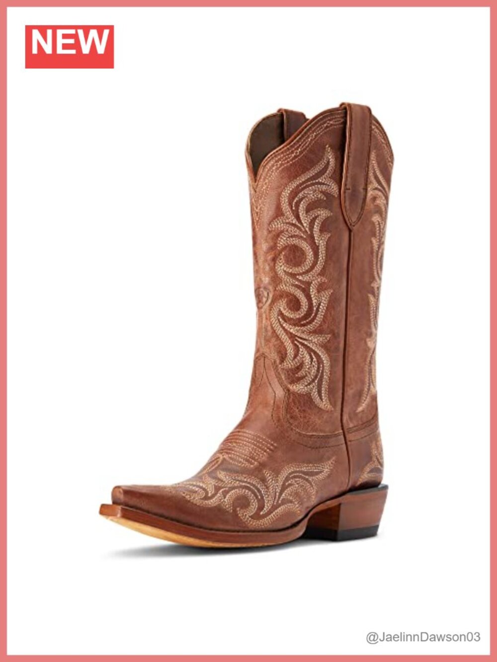 Women's Western Boots ATS Leather Mid-Calf Pull-On Bootie